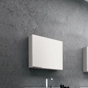 Espelheira para Banheiro 60cm Bumi Branco/Espelho
