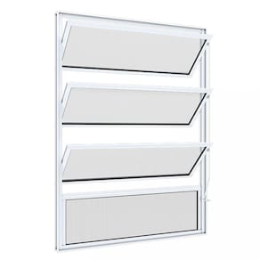 Janela Basculante sem Grade Riobras Alumínio 80cmx60cm Branco