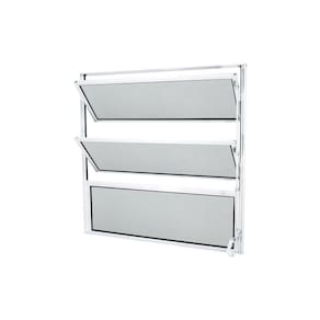 Janela Basculante Abertura Central Exclusivo 1 Seção Vidro Mini Boreal 60x60cm CRV Portas e Janelas
