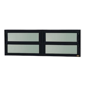 Janela de Alumínio Basculante 2 Seções 40x150cm Vidro Mini Boreal Elite Brimak Preto