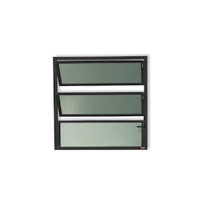Janela de Alumínio Basculante 60x80cm Vidro Mini Boreal Plus Brimak Preto
