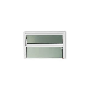 Janela de Alumínio Basculante 50x50cm Vidro Mini Boreal Plus Brimak Branco