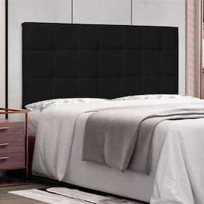 Cabeceira Suspensa Solteiro 90cm Verona Spezzia Preto