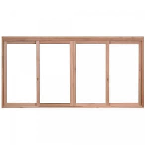 Janela de Madeira de Correr 120x120cm Com Caixilho 9,4cm EWK 384 Rondosul Marroml