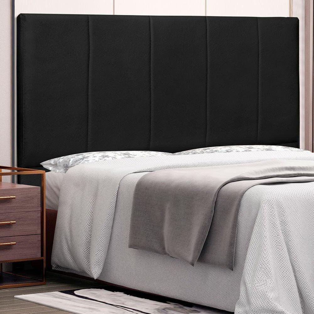 Cabeceira King 195cm Sintético Ravenna Spezzia Preto