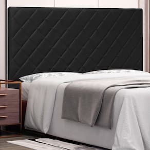 Cabeceira Casal 140cm Esmeralda Spezzia Preto