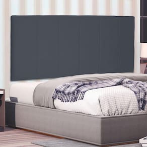 Cabeceira Suspensa Casal 140cm Suede Ravenna Spezzia Cinza