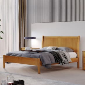 Cama Casal 140cm Classic Josandro Móveis Amêndoa Mel