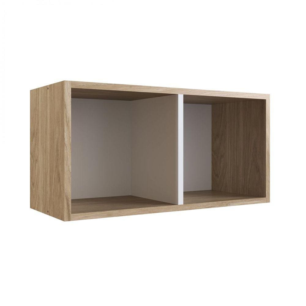 Nicho Infantil de Parede Duplo Linha Favo de Mel Completa Móveis Itapuã Com Branco