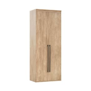 Guarda Roupa Modulado 90cm 2 Portas 2 Cabideiros Belmax Carvalho