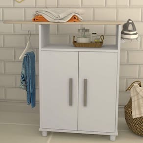 Balcão Tábua de Passar 2 Portas Nova Mobile Branco