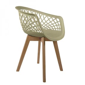 Cadeira para Sala de Jantar Web Wood Bege