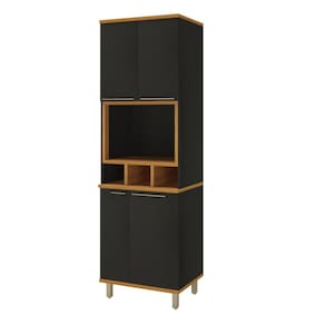 Torre Quente 4 Portas com Nicho Forno Madri Indekes Cinza