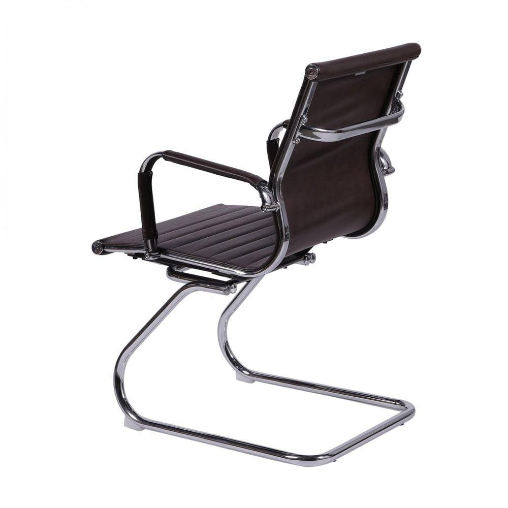 Cadeira para Escritório Interlocutor Base Fixa Esteirinha Sintético 3301 Or Design Café