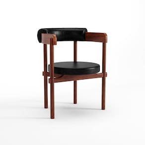 Cadeira para Sala de Jantar Cavalet Castanho/Preto 22B