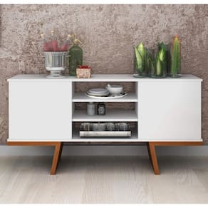 Buffet 2 Portas Retrô Milano Classic Branco