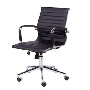 Cadeira para Escritório Diretor Esteirinha com Relax Sintético 3301 Or Design Preto