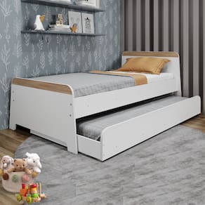 Bicama Infantil Lorenza Movelbras Branco/Aveiro