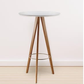 Mesa Bistrô Tivoli 103x65cm Espresso Móveis Cinamomo/Off White