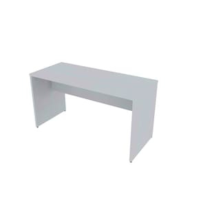 Mesa para Escritório 180cmx60cm 25mm Bramov Móveis Cinza Cristal