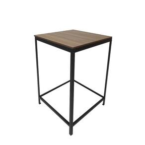 Mesa Alta 61x61cm Completa Casa Preto Fosco
