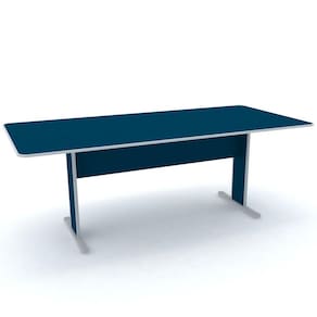 Mesa de Reuniões RET MX2000 Maxxi Pandin Móveis Cinza/Azul