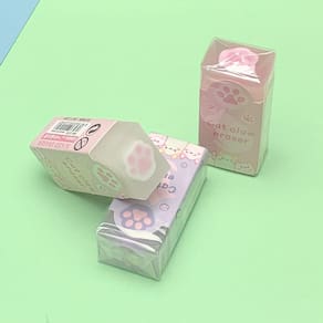 Borracha Kawaii Cute Pata de Gatinho - Papelaria Fofa volta as aulas