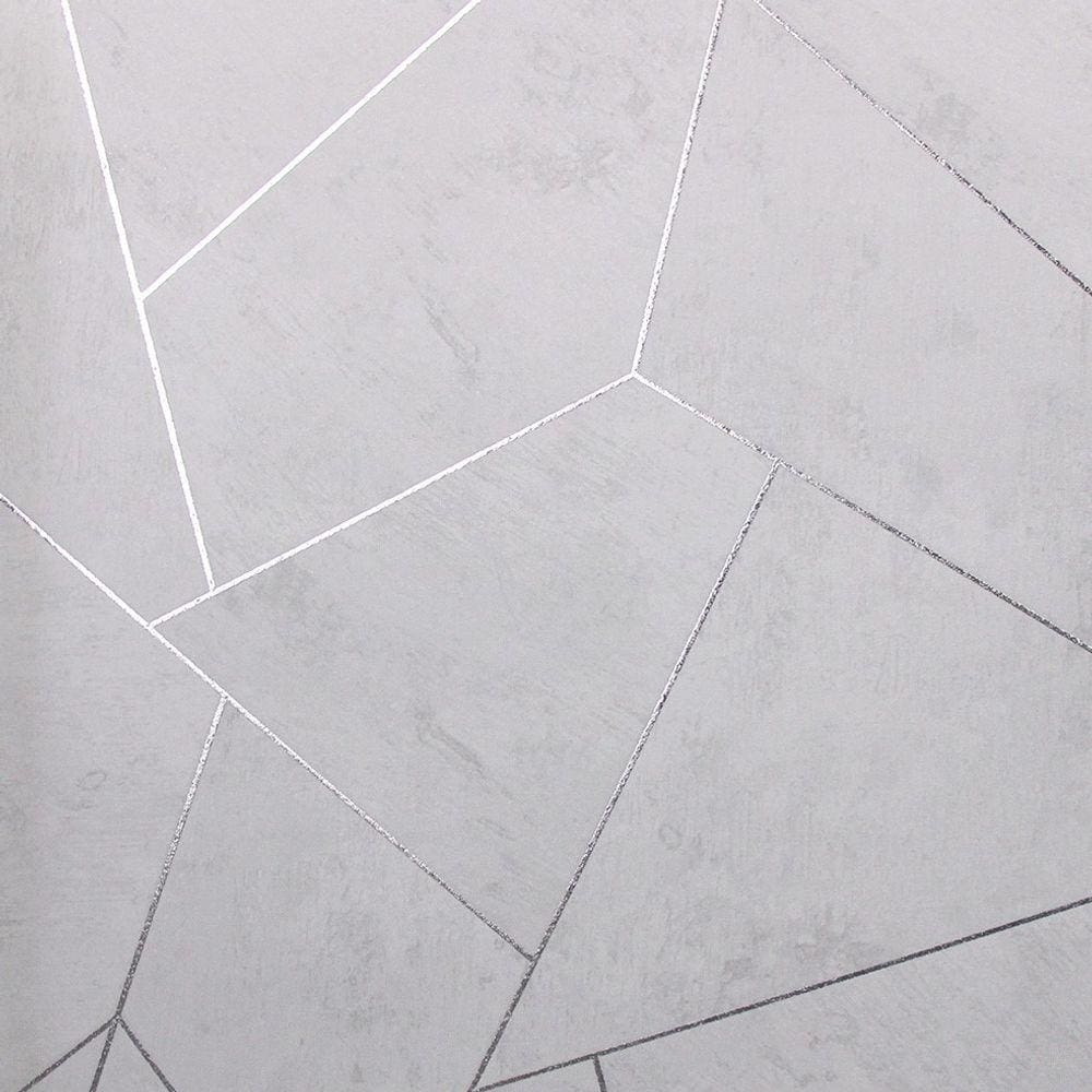 Papel de Parede White Swan Geométrico Cinza WS101301R