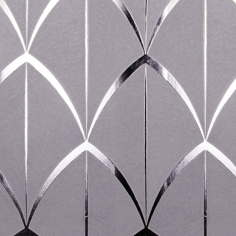 Papel de Parede White Swan Geométrico Cinza WS100403R