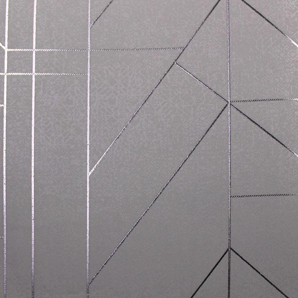 Papel de Parede White Swan Geométrico Cinza WS101505R