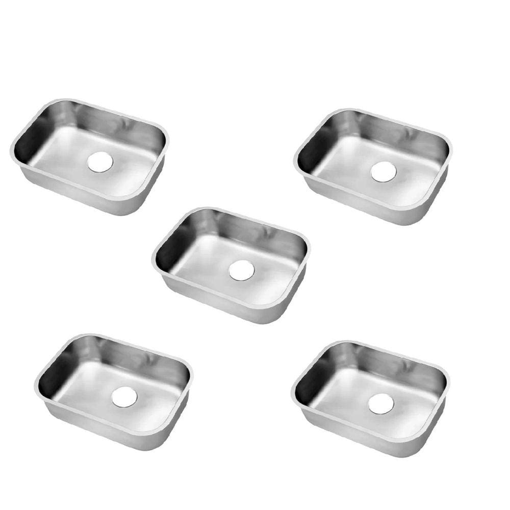 Cuba Inox de Embutir 47x32x15 Invicta Polido - 5 Peças na Embalagem - caixa com 5 Unidade - Inox