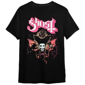 Camiseta Ghost II Banda De Rock Preta Unissex Adulto 100% Algodão