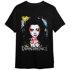 Camiseta Evanescence Preta Plus Size Unissex 100% Algodão