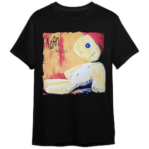 Camiseta Korn Issues Banda De Rock Preta Unissex Adulto e Infantil 100% Algodão