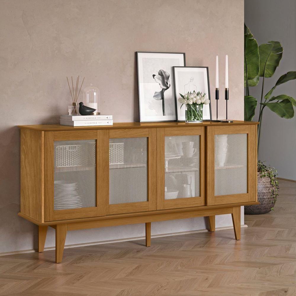 Buffet 4 Portas Detroit Tebarrot Marrom