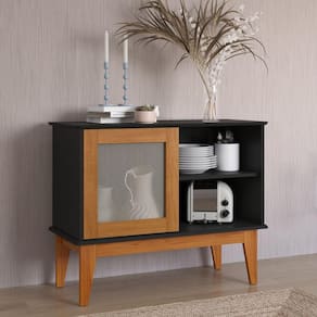 Buffet 1 Porta Denver Tebarrot Preto/Mad