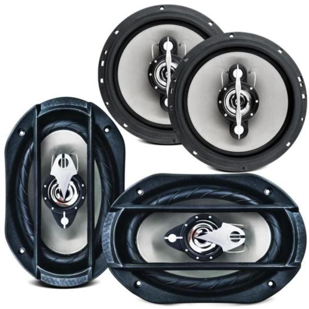 Kit com 2 ALTO-FALANTES 6X9? e 6? Quadriaxial Leson LS6 140W