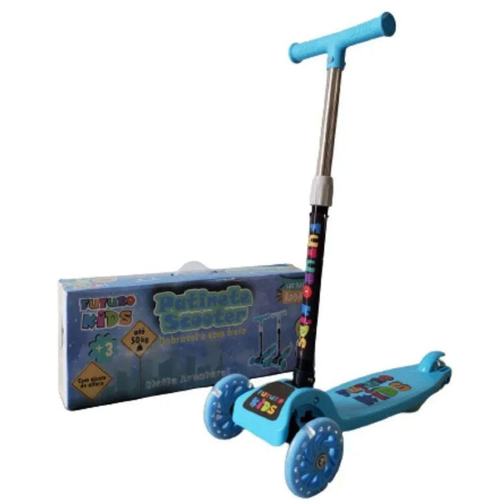 Patinete Infantil 3 Rodas Dobrável Ajustável
