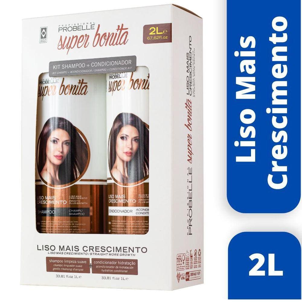 Pack Shamp. + Cond. -2 Litros - Super Bonita - Probelle