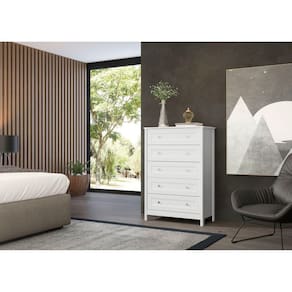 Cômoda 5 Gavetas DM-229 Ditália Móveis Branco