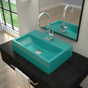 Kit Cuba Q45 com Torneira Luxo 1195 e Válvula Click 1 Pol. 1/2 Compace Azul Turquesa