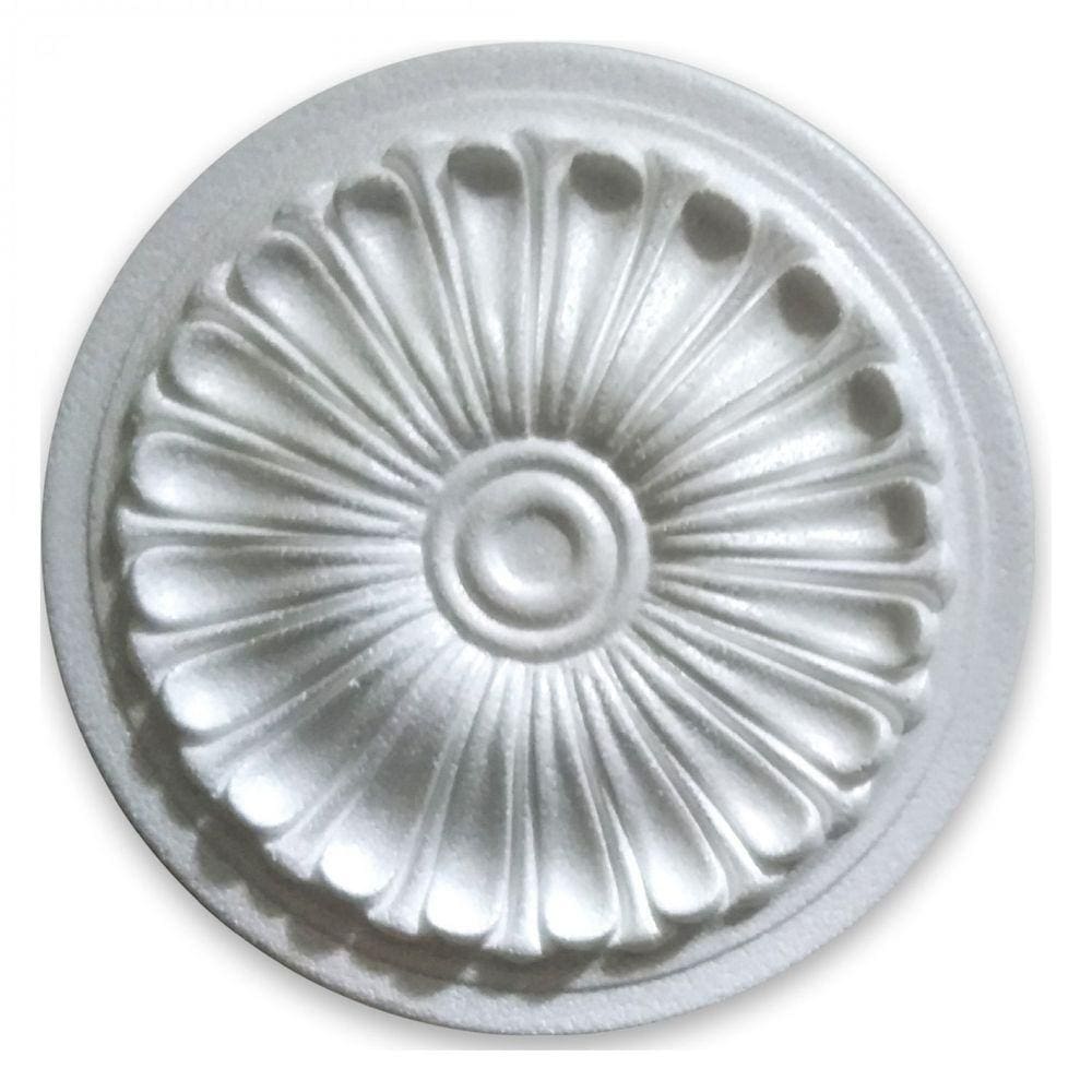 Roseta Decorativa Poliestireno R18 HomEstar Branco
