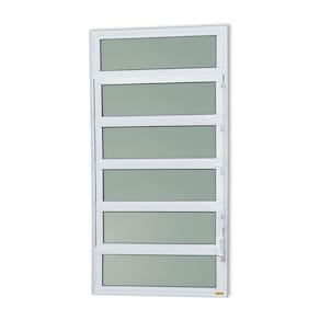Janela de Alumínio Basculante 120x120cm Vidro Mini Boreal Elite Brimak Branco
