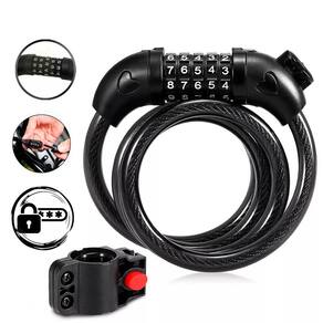 Cadeado Corrente Bike/Moto Com Segredo Código 1200mm X 12mm