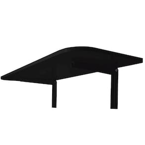 Mesa Retrátil De Parede Cozinha Suspensa Dobrável Cor E Tamanho:Preta 90X40;Material Da Tampa:Mdp