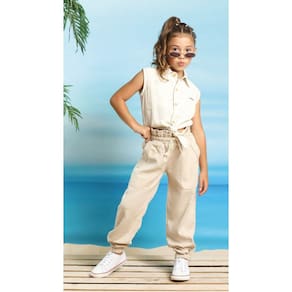 Calça jogger menina modinha infantil