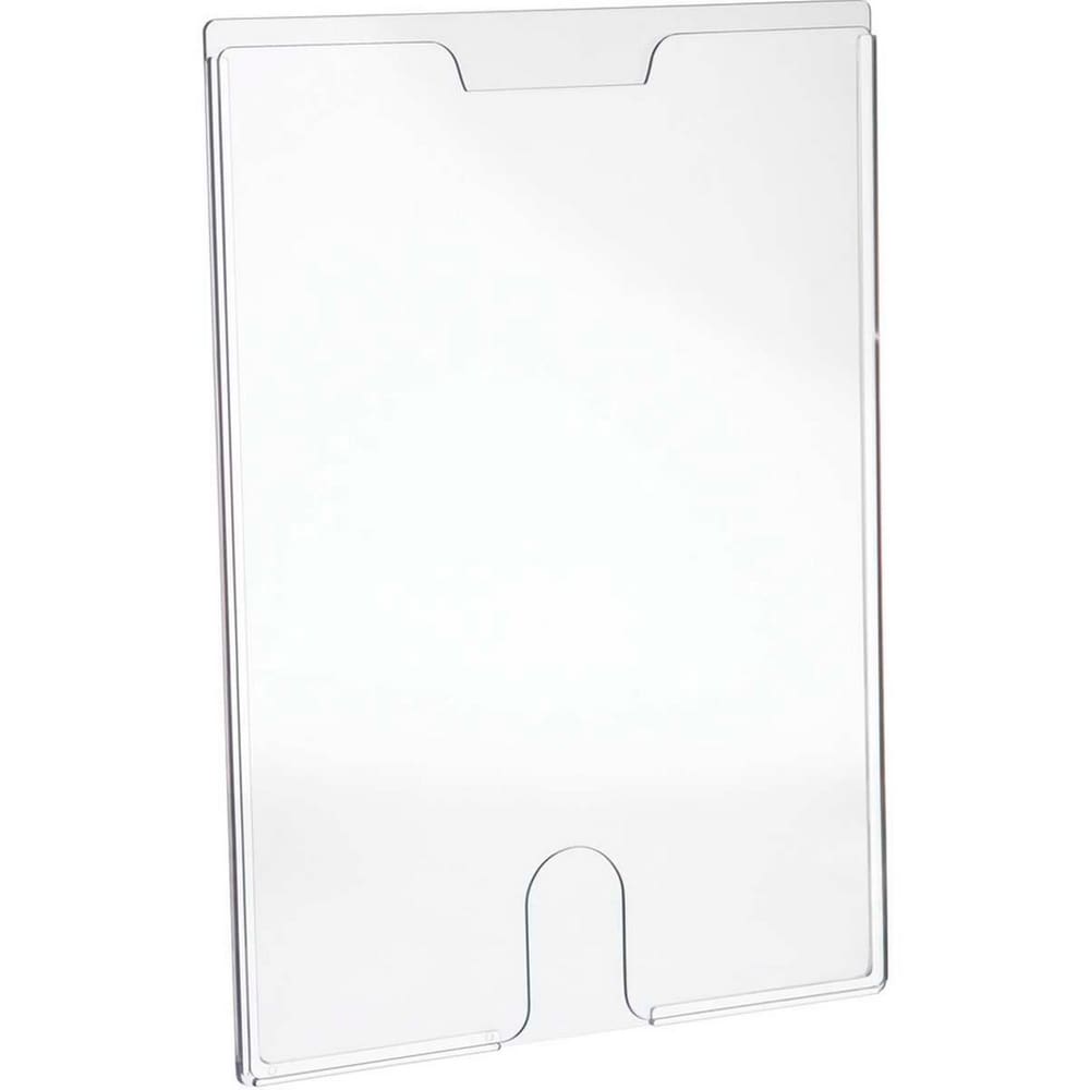 Kit 4 Display Expositor Folheto Informativo Office 32x24cm A4 Dupla Face Vertical Horizontal Cristal