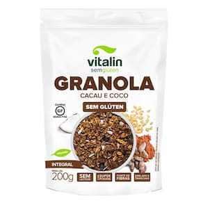Granola Cacau E Coco Zero 200G - Vitalin