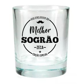 Copo Whisky Personalizado Uso Exclusivo do Melhor Sogrão