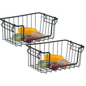 Fruteira Dupla Cesto Organizador Empilhável Aramado Schmitt